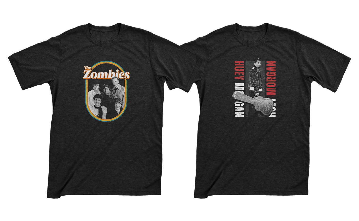 The Zombies & Huey Morgan T-Shirt Designs